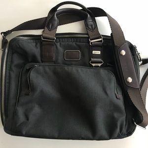 Tumi Messenger Laptop Bag charcoal gray